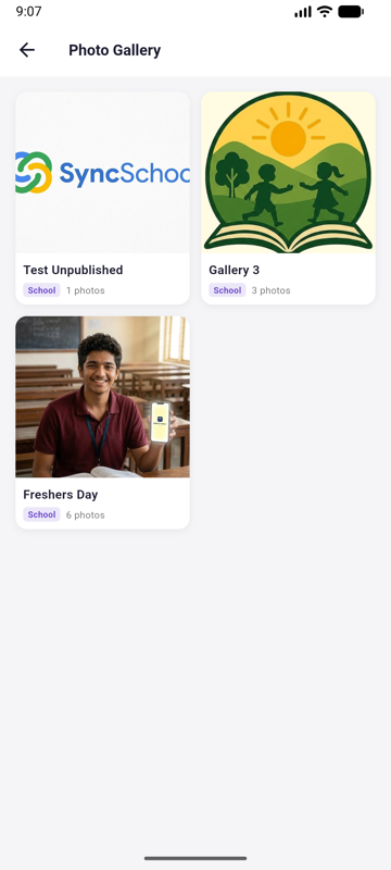 Parent App — Gallery